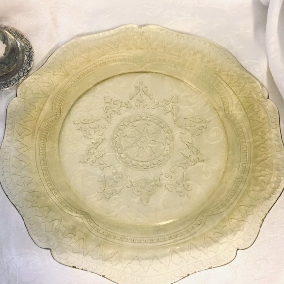 Federal Patrician Amber Gold Glass Dish Serve Ware - Picture 8 of 8